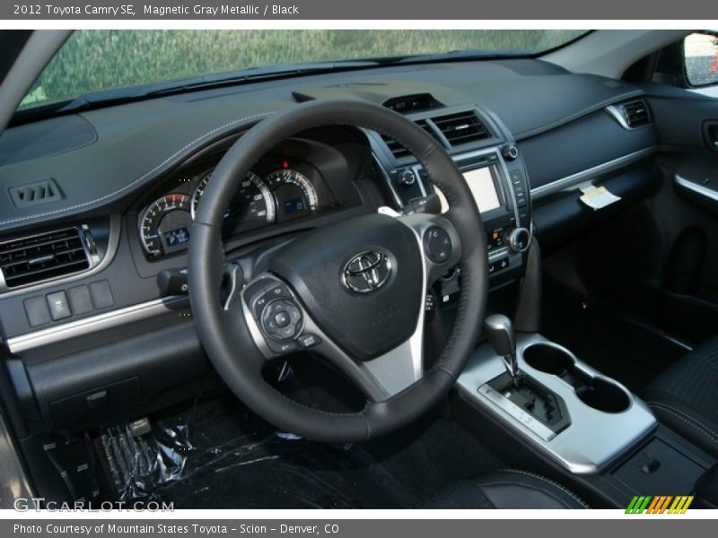 Magnetic Gray Metallic / Black 2012 Toyota Camry SE