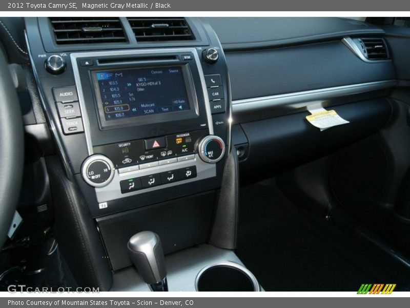 Magnetic Gray Metallic / Black 2012 Toyota Camry SE