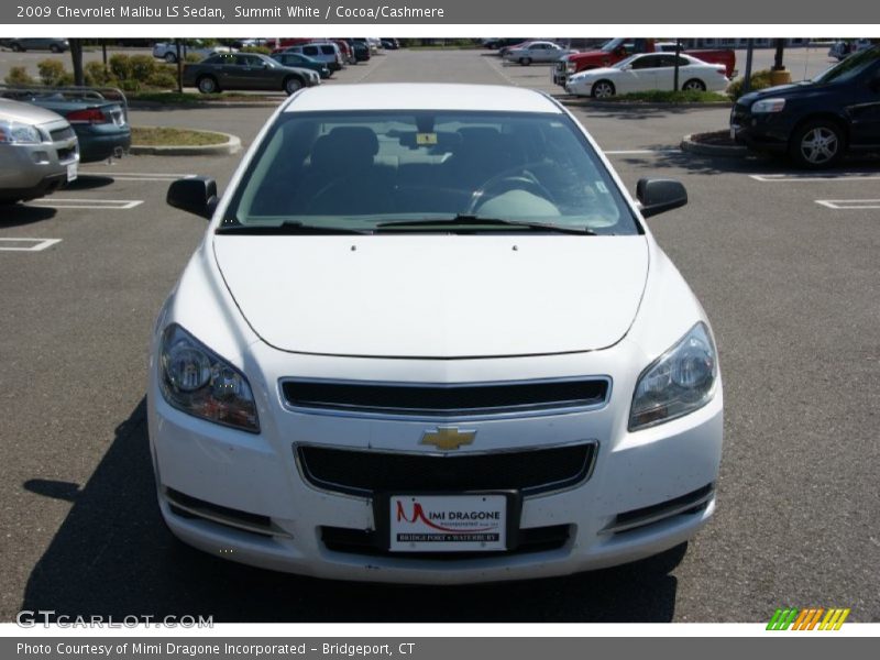 Summit White / Cocoa/Cashmere 2009 Chevrolet Malibu LS Sedan