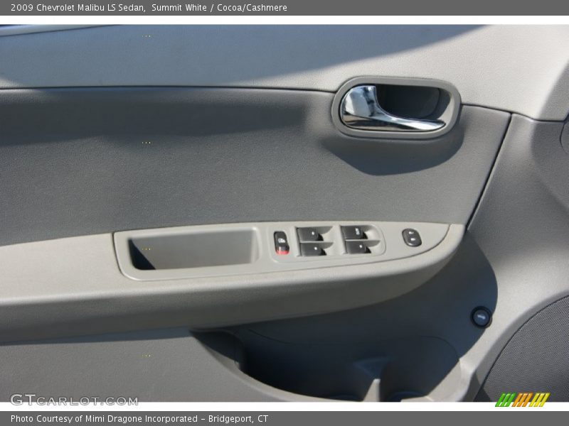 Summit White / Cocoa/Cashmere 2009 Chevrolet Malibu LS Sedan