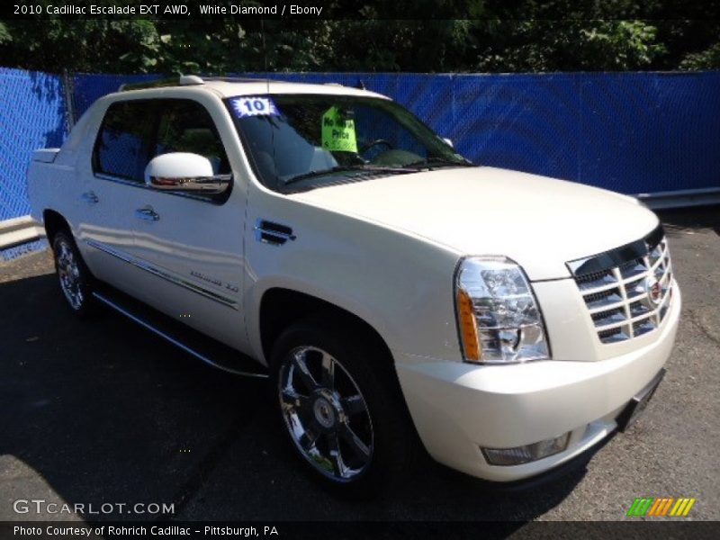 White Diamond / Ebony 2010 Cadillac Escalade EXT AWD