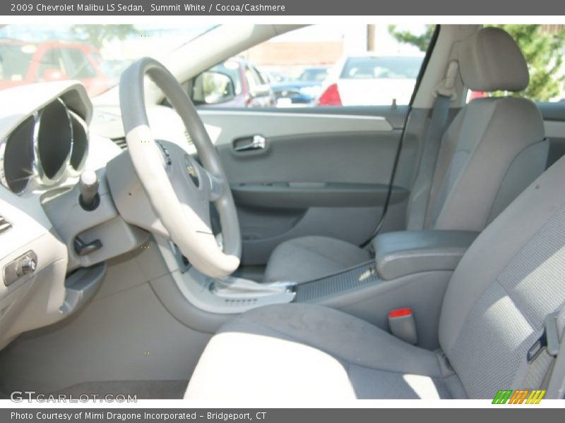 Summit White / Cocoa/Cashmere 2009 Chevrolet Malibu LS Sedan