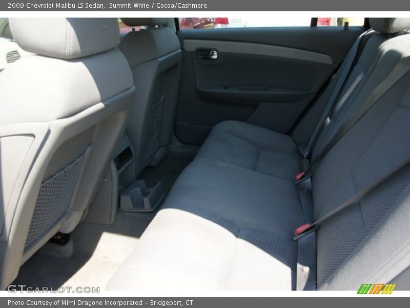 Summit White / Cocoa/Cashmere 2009 Chevrolet Malibu LS Sedan