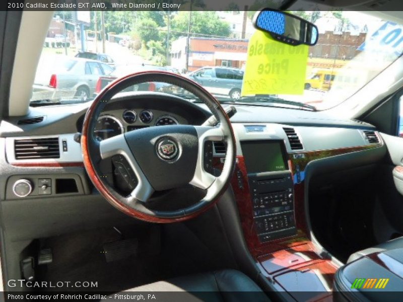 White Diamond / Ebony 2010 Cadillac Escalade EXT AWD