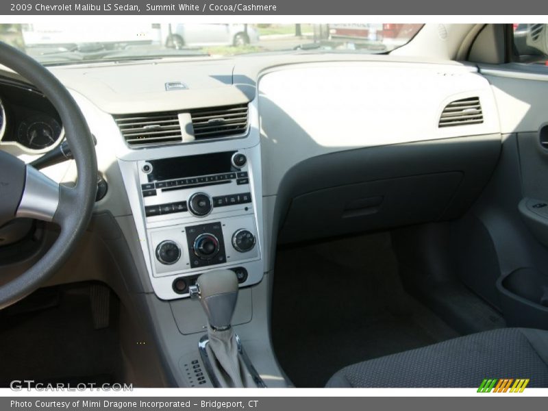 Summit White / Cocoa/Cashmere 2009 Chevrolet Malibu LS Sedan