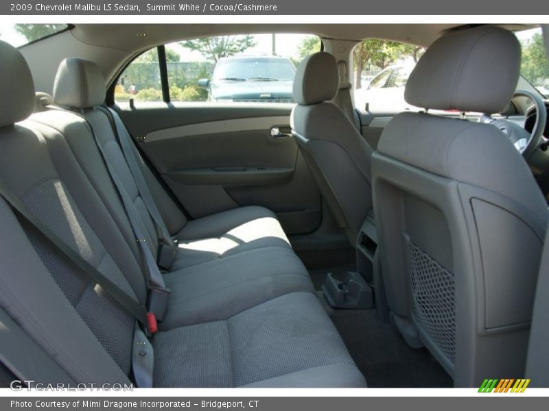 Summit White / Cocoa/Cashmere 2009 Chevrolet Malibu LS Sedan