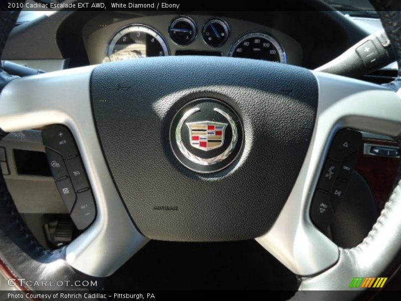 White Diamond / Ebony 2010 Cadillac Escalade EXT AWD