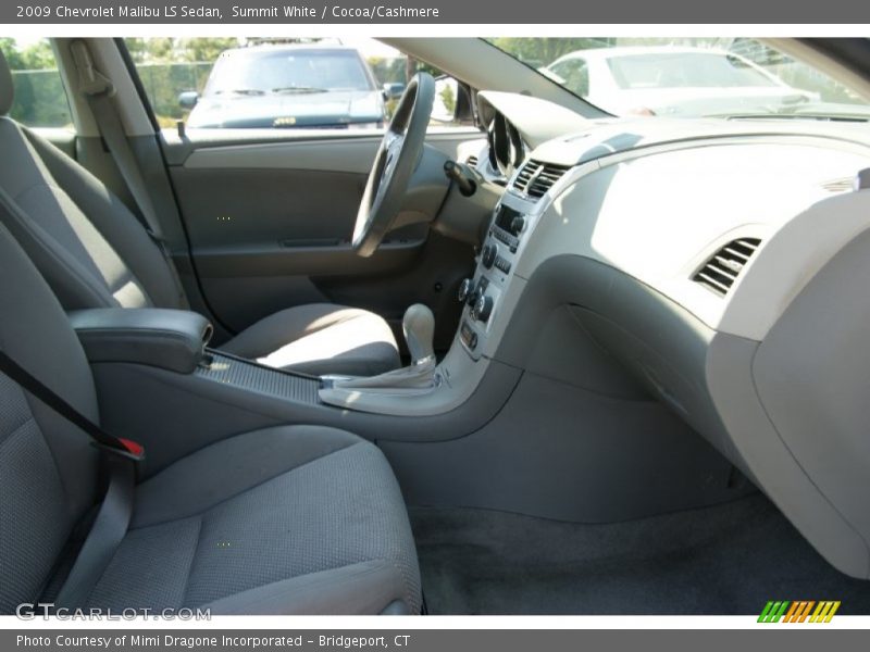 Summit White / Cocoa/Cashmere 2009 Chevrolet Malibu LS Sedan
