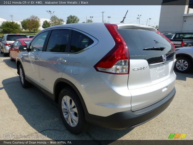 Alabaster Silver Metallic / Black 2012 Honda CR-V EX 4WD