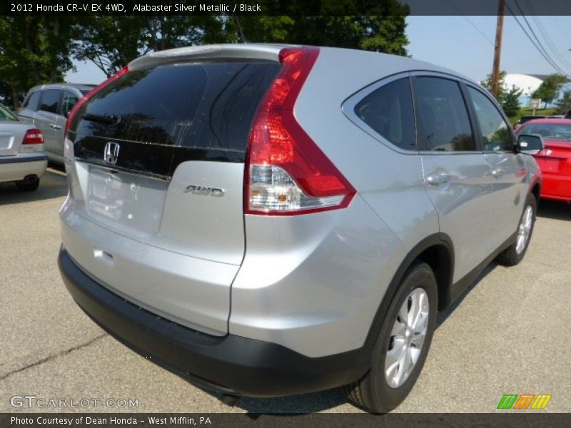 Alabaster Silver Metallic / Black 2012 Honda CR-V EX 4WD