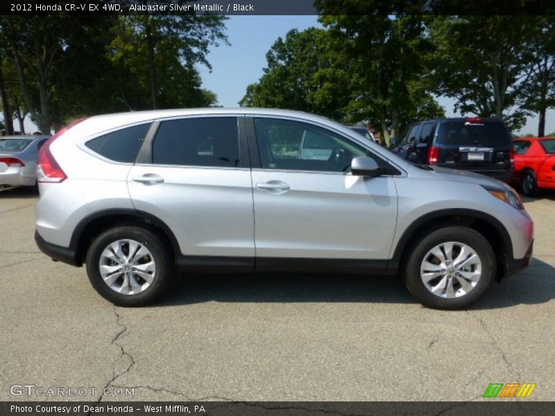 Alabaster Silver Metallic / Black 2012 Honda CR-V EX 4WD
