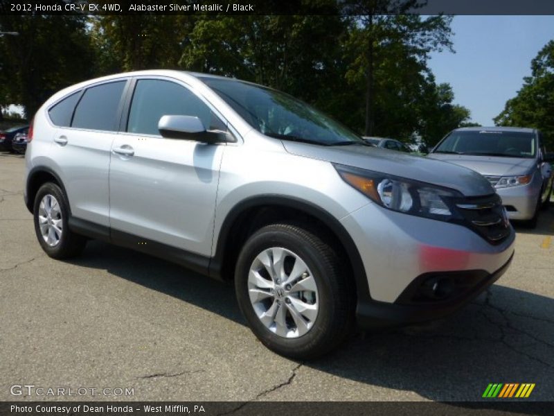 Alabaster Silver Metallic / Black 2012 Honda CR-V EX 4WD