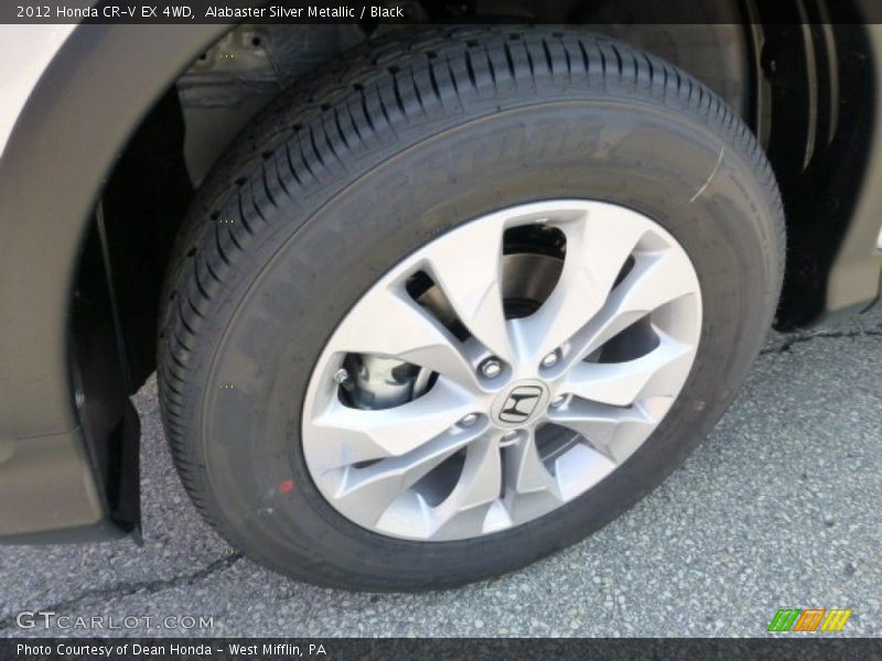 Alabaster Silver Metallic / Black 2012 Honda CR-V EX 4WD