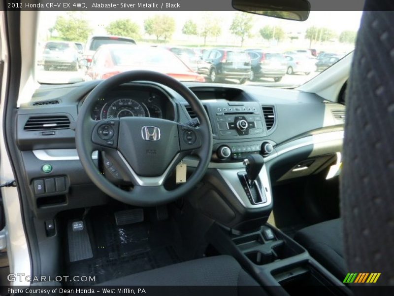 Alabaster Silver Metallic / Black 2012 Honda CR-V EX 4WD