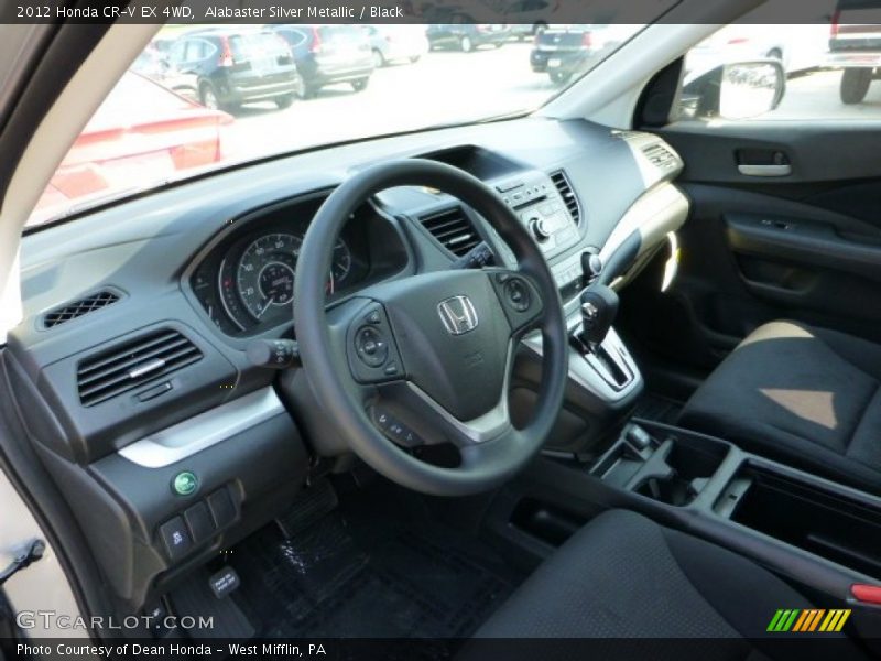 Alabaster Silver Metallic / Black 2012 Honda CR-V EX 4WD