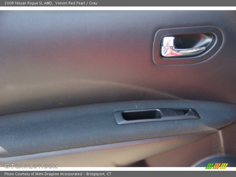 Venom Red Pearl / Gray 2008 Nissan Rogue SL AWD
