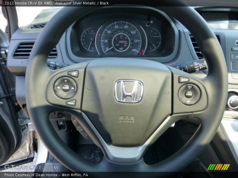 Alabaster Silver Metallic / Black 2012 Honda CR-V EX 4WD