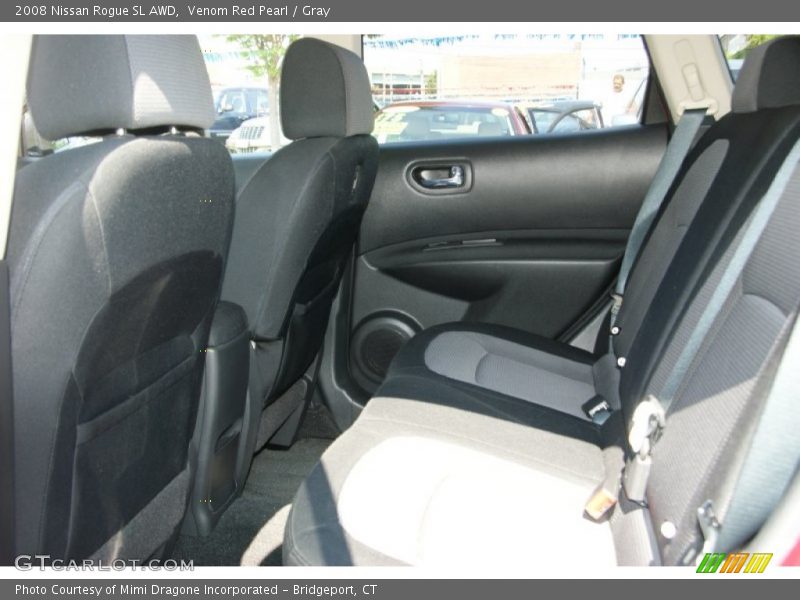 Venom Red Pearl / Gray 2008 Nissan Rogue SL AWD