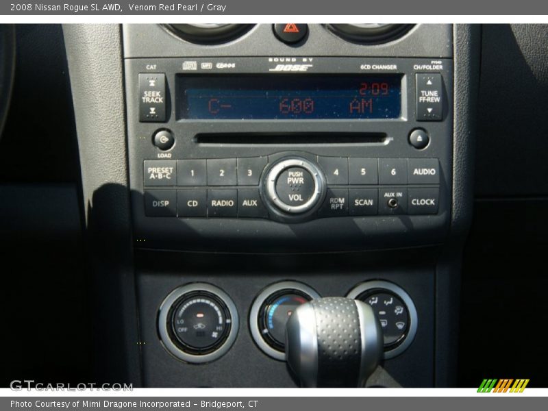 Venom Red Pearl / Gray 2008 Nissan Rogue SL AWD