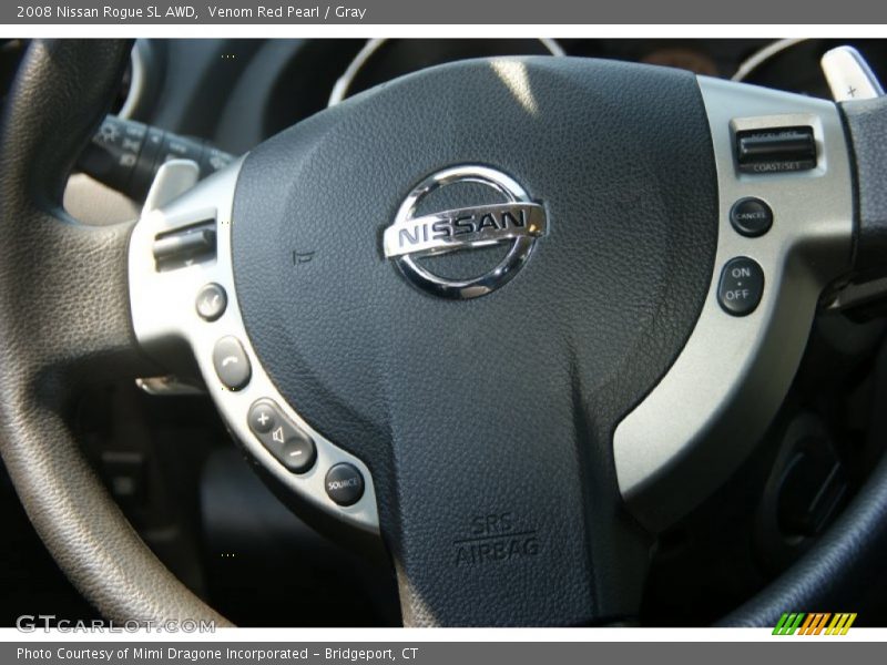 Venom Red Pearl / Gray 2008 Nissan Rogue SL AWD