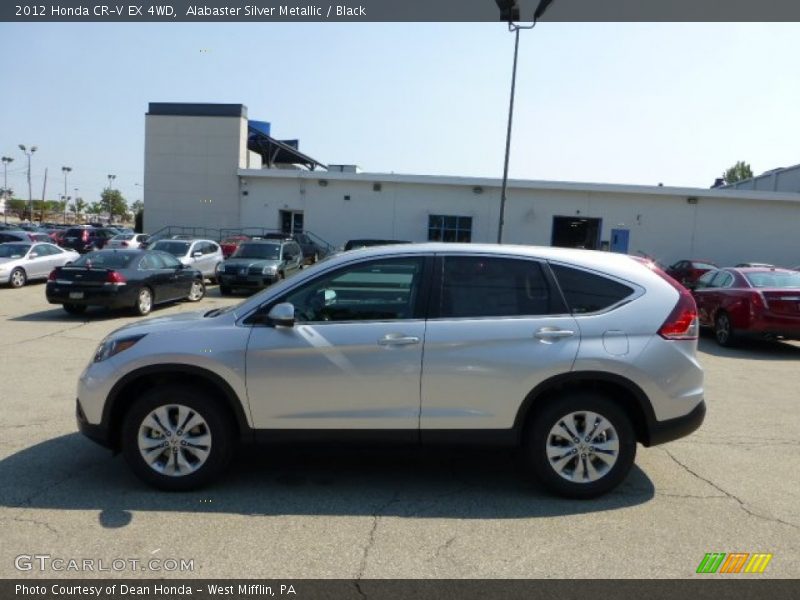 Alabaster Silver Metallic / Black 2012 Honda CR-V EX 4WD