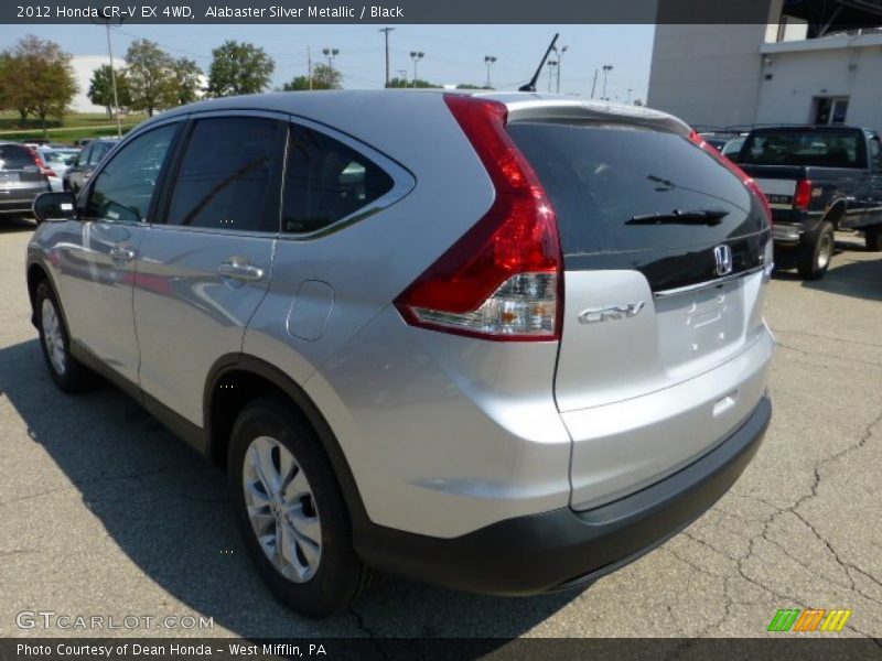 Alabaster Silver Metallic / Black 2012 Honda CR-V EX 4WD