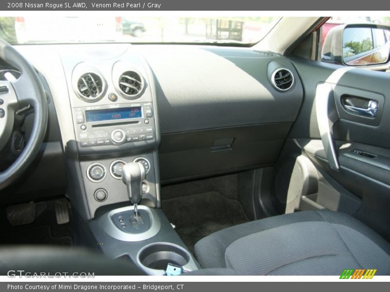 Venom Red Pearl / Gray 2008 Nissan Rogue SL AWD