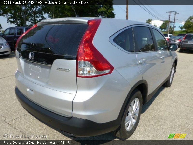 Alabaster Silver Metallic / Black 2012 Honda CR-V EX 4WD