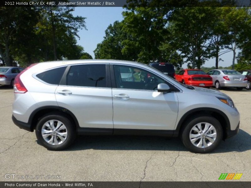 Alabaster Silver Metallic / Black 2012 Honda CR-V EX 4WD