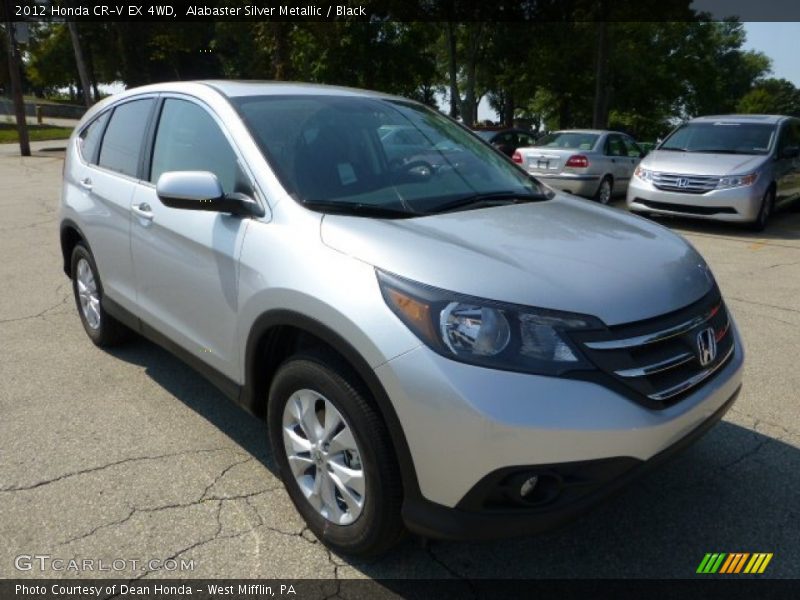 Alabaster Silver Metallic / Black 2012 Honda CR-V EX 4WD