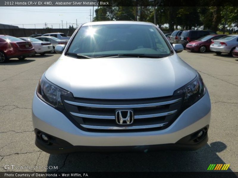 Alabaster Silver Metallic / Black 2012 Honda CR-V EX 4WD