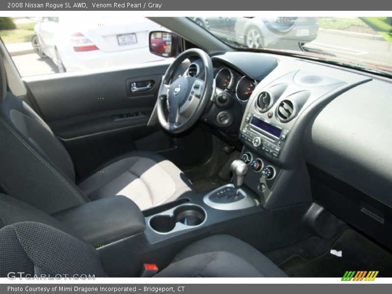 Venom Red Pearl / Gray 2008 Nissan Rogue SL AWD