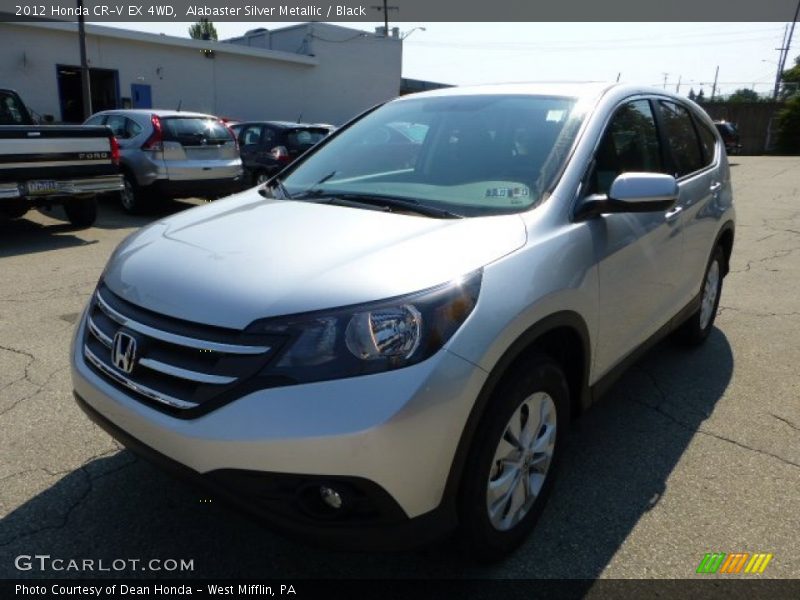 Alabaster Silver Metallic / Black 2012 Honda CR-V EX 4WD