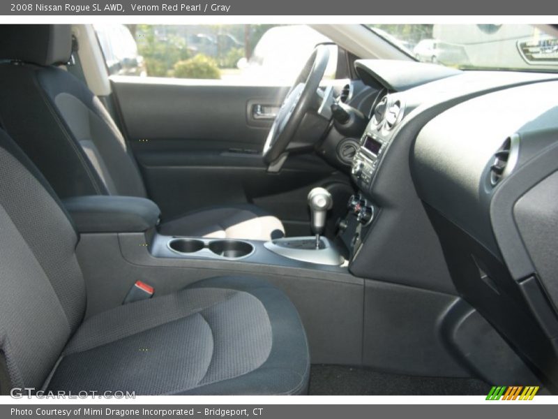 Venom Red Pearl / Gray 2008 Nissan Rogue SL AWD