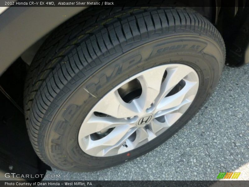 Alabaster Silver Metallic / Black 2012 Honda CR-V EX 4WD
