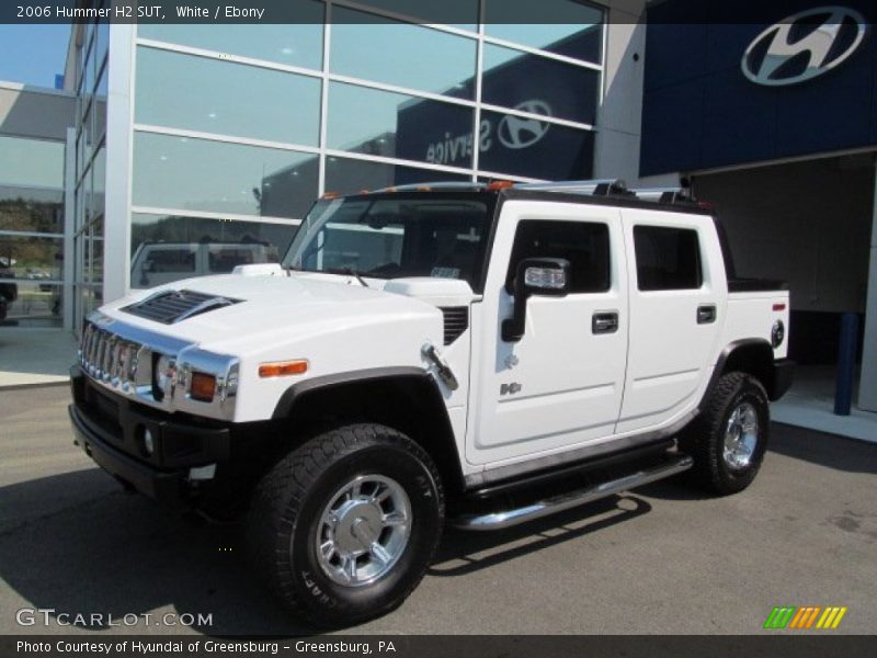 White / Ebony 2006 Hummer H2 SUT