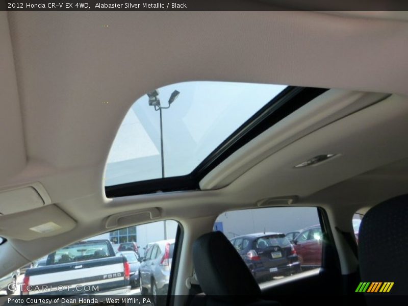 Alabaster Silver Metallic / Black 2012 Honda CR-V EX 4WD