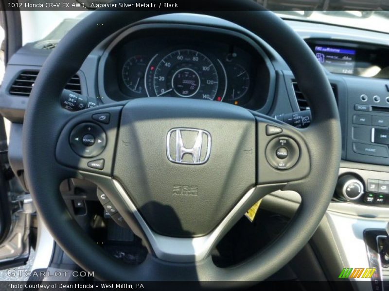 Alabaster Silver Metallic / Black 2012 Honda CR-V EX 4WD