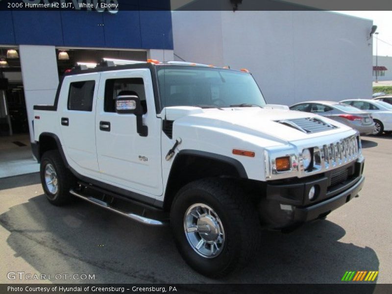 White / Ebony 2006 Hummer H2 SUT