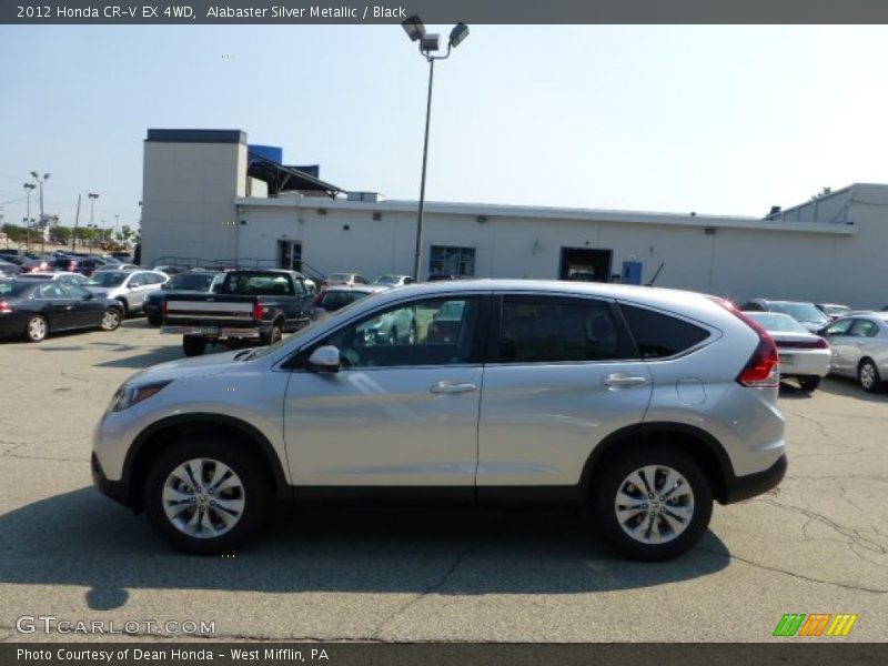 Alabaster Silver Metallic / Black 2012 Honda CR-V EX 4WD