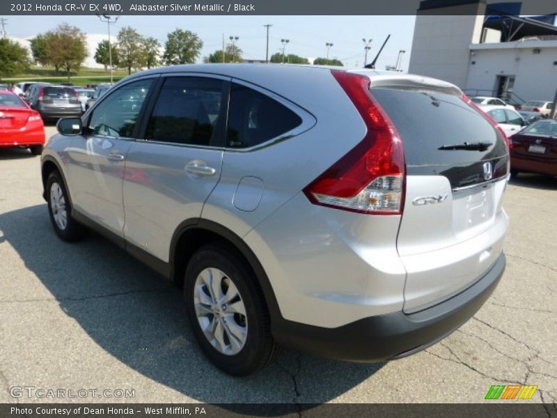 Alabaster Silver Metallic / Black 2012 Honda CR-V EX 4WD