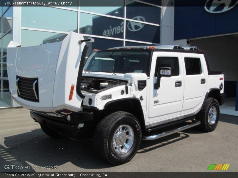 White / Ebony 2006 Hummer H2 SUT