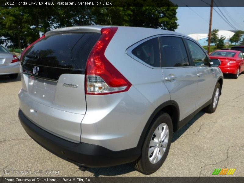 Alabaster Silver Metallic / Black 2012 Honda CR-V EX 4WD