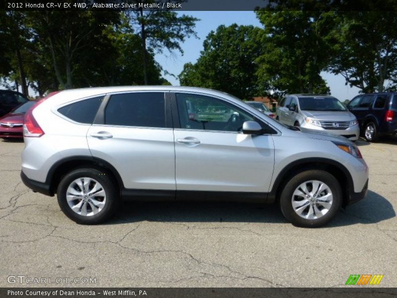 Alabaster Silver Metallic / Black 2012 Honda CR-V EX 4WD