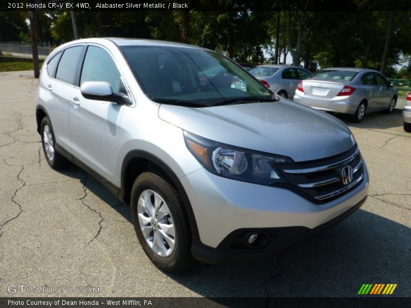 Alabaster Silver Metallic / Black 2012 Honda CR-V EX 4WD