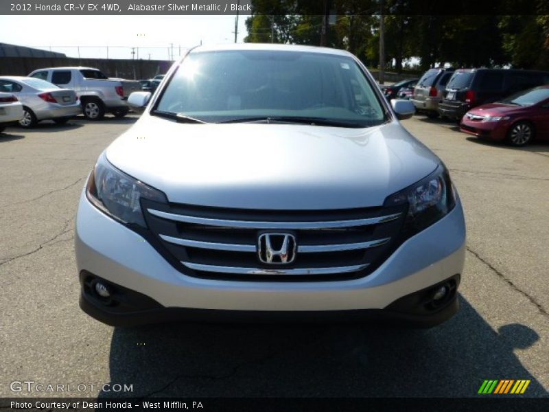 Alabaster Silver Metallic / Black 2012 Honda CR-V EX 4WD