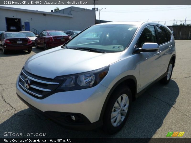 Alabaster Silver Metallic / Black 2012 Honda CR-V EX 4WD