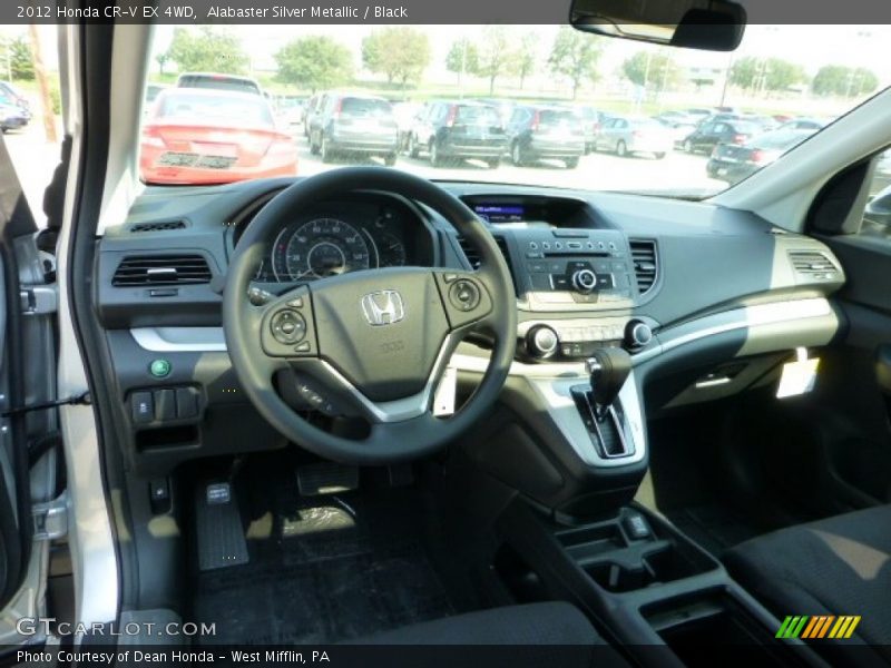 Alabaster Silver Metallic / Black 2012 Honda CR-V EX 4WD