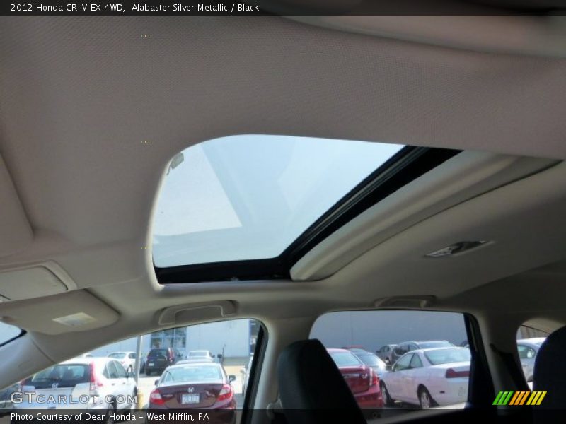 Alabaster Silver Metallic / Black 2012 Honda CR-V EX 4WD