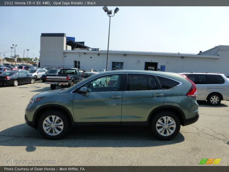 Opal Sage Metallic / Black 2012 Honda CR-V EX 4WD